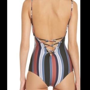 One piece lace swimsuit